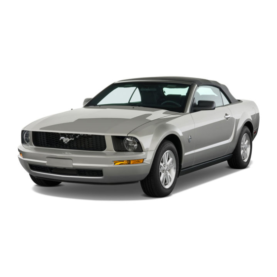 Ford Mustang 2009 Owner's Manual Supplement