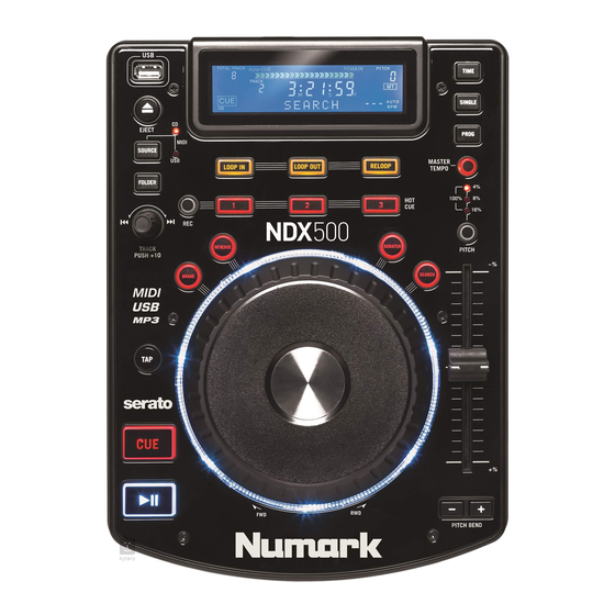 Numark NDX500 User Manual