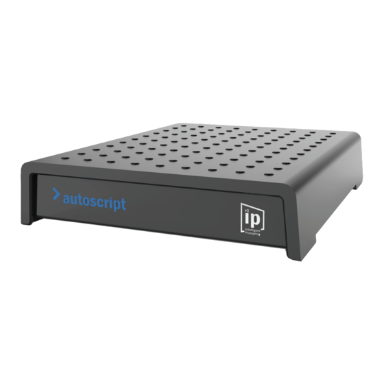 Autoscript XBox-IP Installation Manual