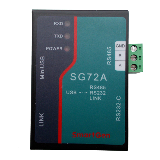 Smartgen SG72A User Manual