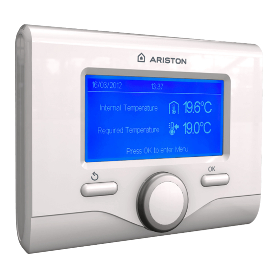 Ariston Sensys Net Installation And User Manual