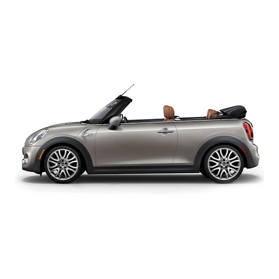 Mini CONVERTIBLE COOPER Owner's Manual