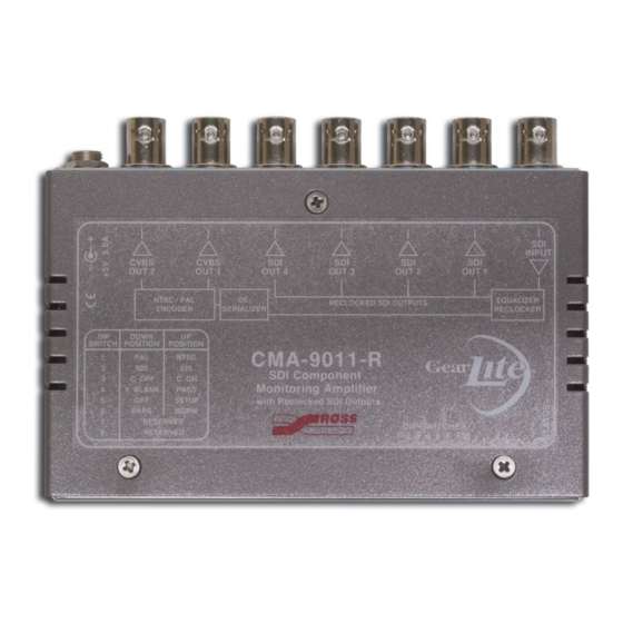 Ross GearLite CMA-9011-R User Manual