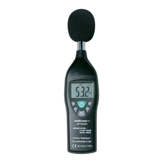 multicomp pro MP780904 User Manual