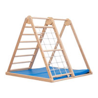 Montessori Furniture Wood and Hearts Triangle with rope Manual