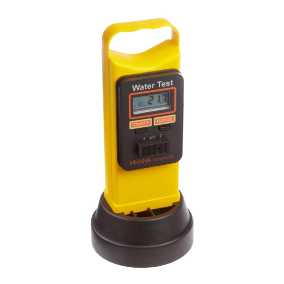 Hanna Instruments HI 98204 Instruction Manual