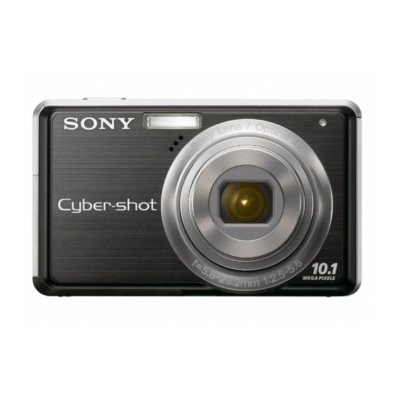Sony Cyber-shot DSC-S950 Instruction Manual