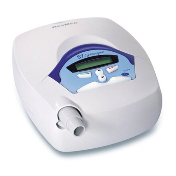 RESMED S7 LIGHTWEIGHT USER MANUAL Pdf Download ManualsLib