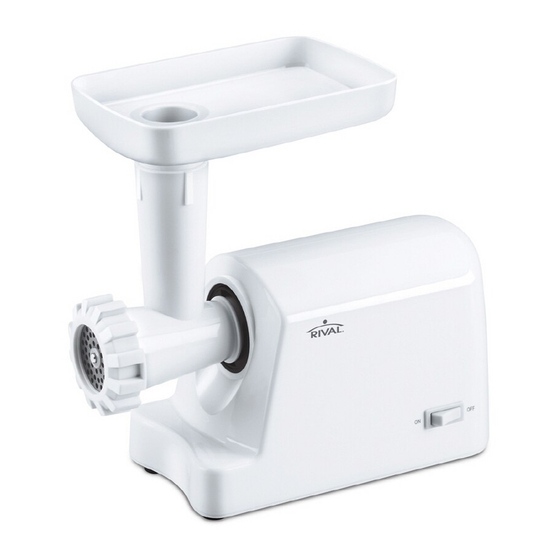 RIVAL FOOD GRINDER OWNER'S MANUAL Pdf Download ManualsLib