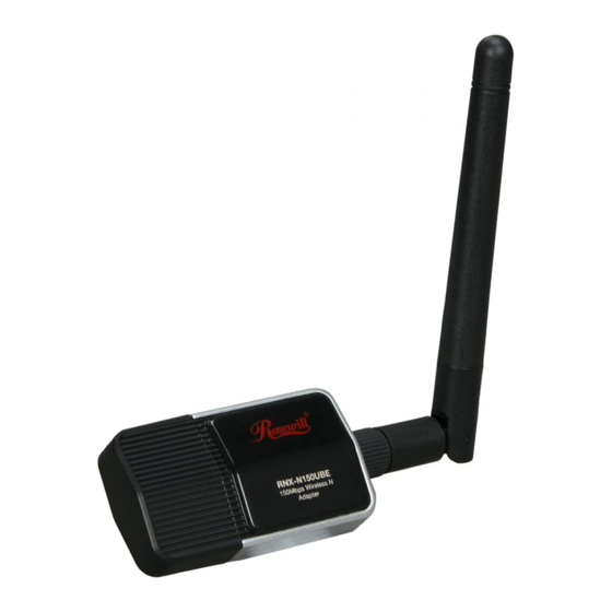 ROSEWILL WIRELESS N ADAPTER RNX-N150UBE USER MANUAL Pdf Download ...