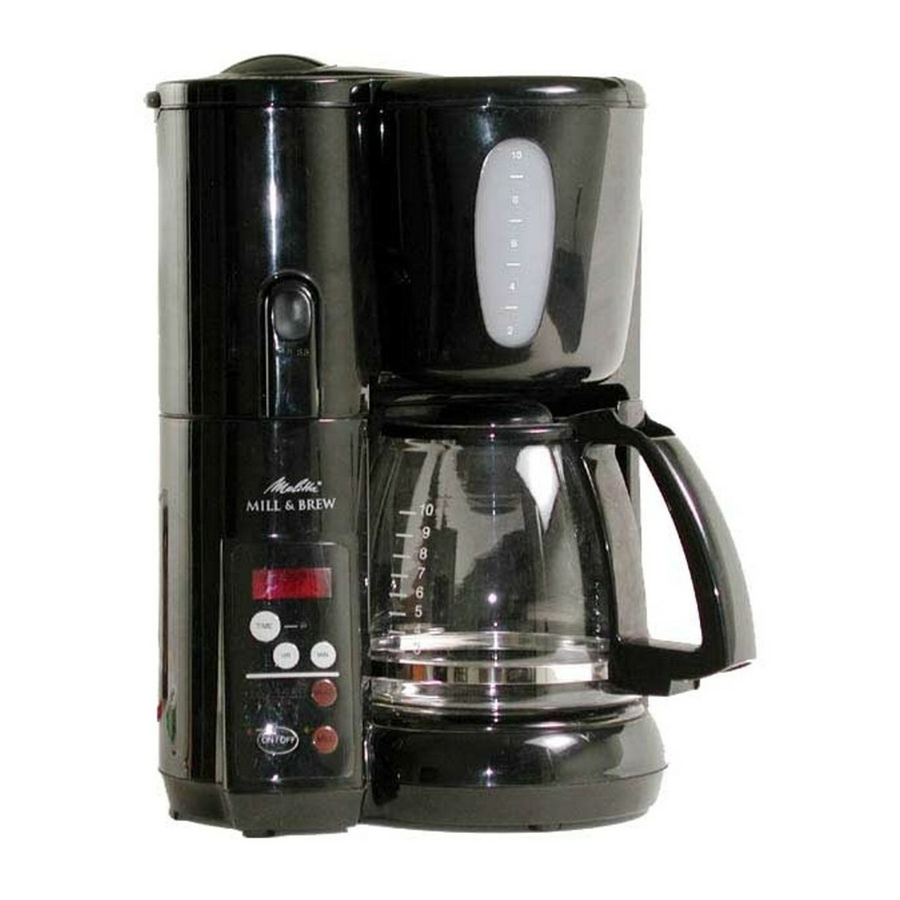 Melitta Mill & Brew Smart 10-Cup Programmable Coffee Maker