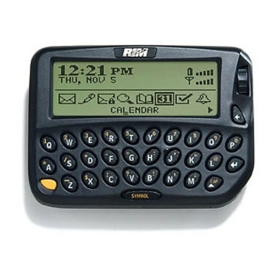 Blackbery Rim BLACKBERRY RIM 850 INSTALLATION AND USER MANUAL Pdf Download | ManualsLib