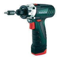 Metabo PowerMaxx BS Original Instructions Manual