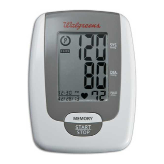 WALGREENS WGNBPA730 USER MANUAL Pdf Download ManualsLib