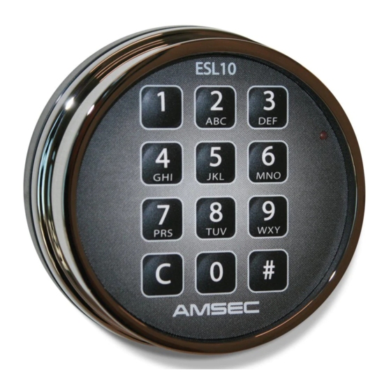 AMSEC ESL10XL OPERATING INSTRUCTIONS MANUAL Pdf Download ManualsLib