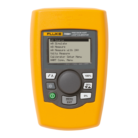 FLUKE 709 QUICK REFERENCE MANUAL Pdf Download | ManualsLib