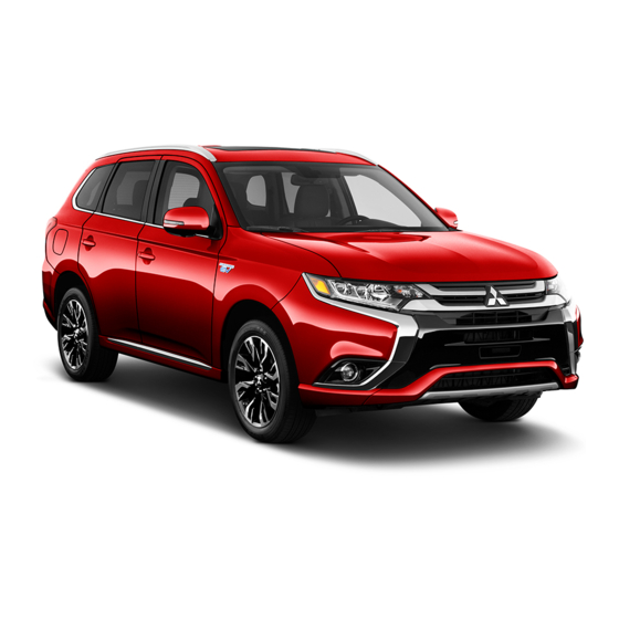 Mitsubishi MOTORS Outlander PHEV 2018 Owner's Manual