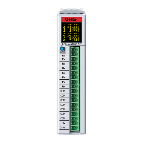 Automationdirect.com Productivity 2000 P2-08DA-1 Manual