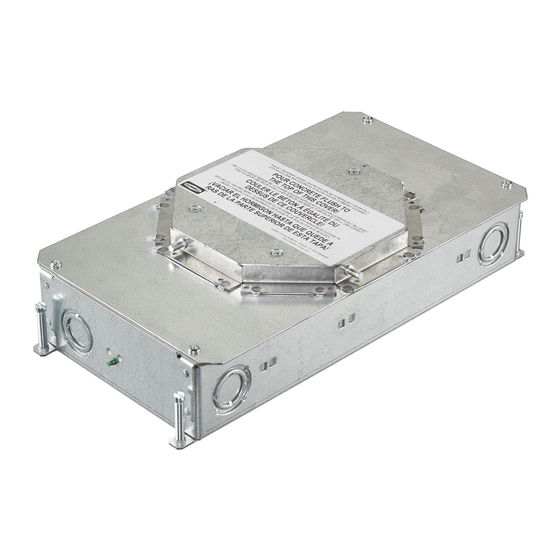 Hubbell CFB2G25R Installation Instructions Manual