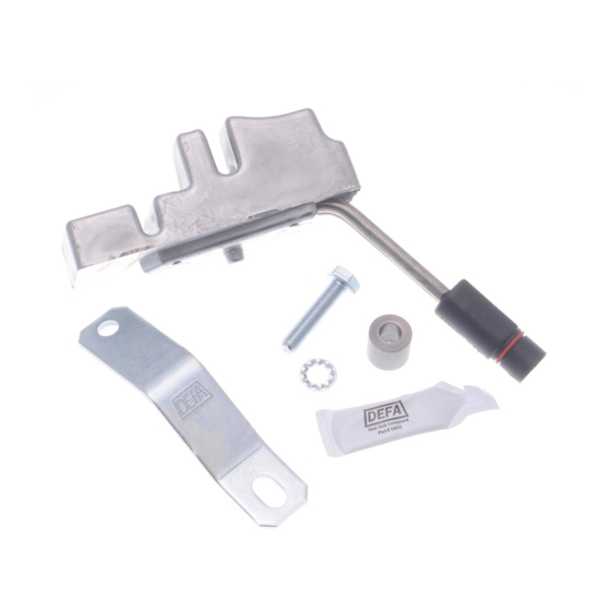 DEFA 414899 Fitting Instructions Manual