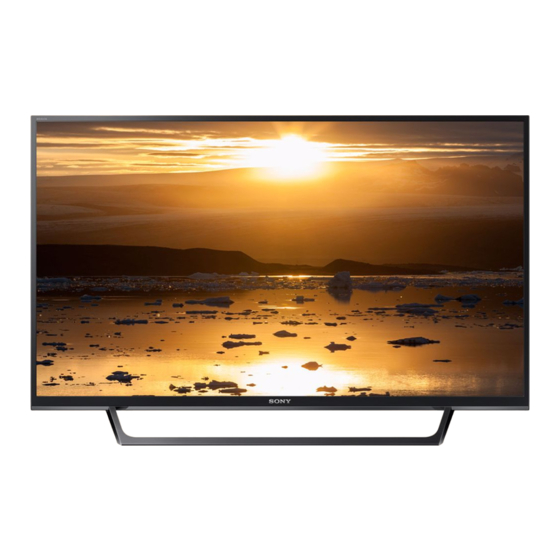 Sony KDL-32W6605 Dismantling Information For Use