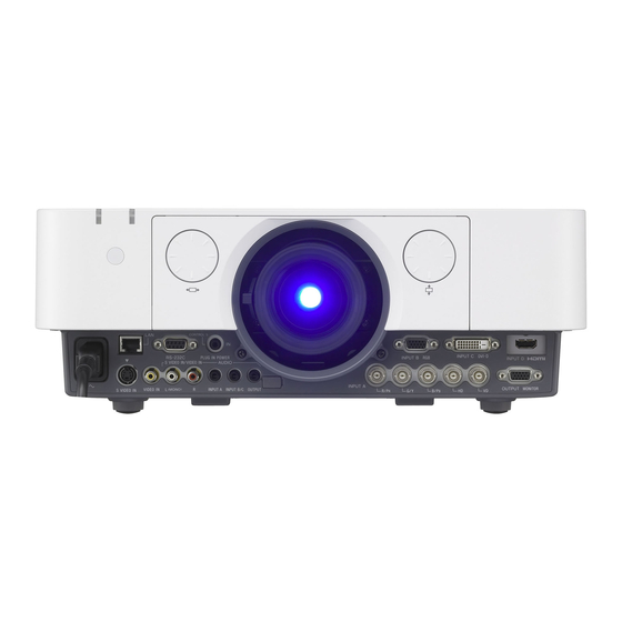 Sony VPL-FH36 Quick Reference Manual