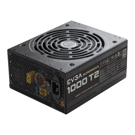 EVGA SuperNOVA 1000 T2 User Manual