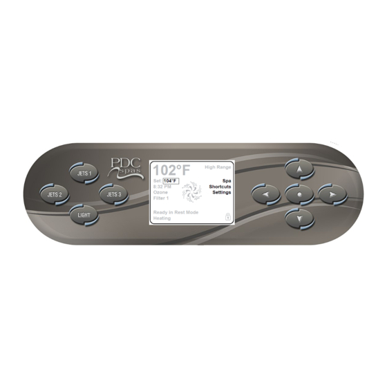 PDC spas Balboa ProView Control Manual