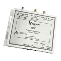 Valon 5030 Operation Manual