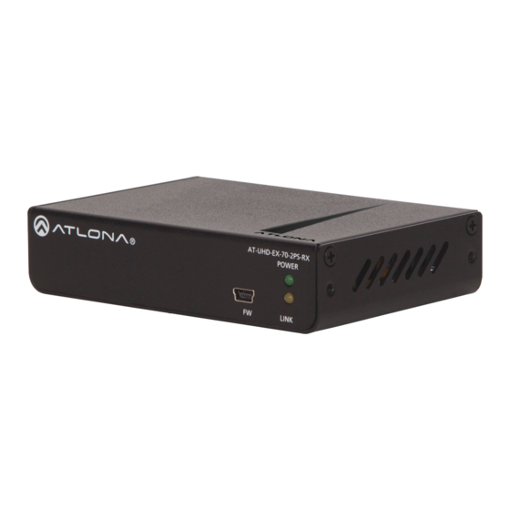 Atlona AT-UHD-EX-70-2PS Series User Manual And Song List