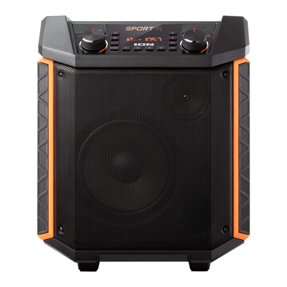 ION SPORT XL SPEAKER SYSTEM QUICK START MANUAL ManualsLib