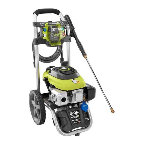 RYOBI 3200 PSI PRESSURE WASHER OPERATOR'S MANUAL | ManualsLib