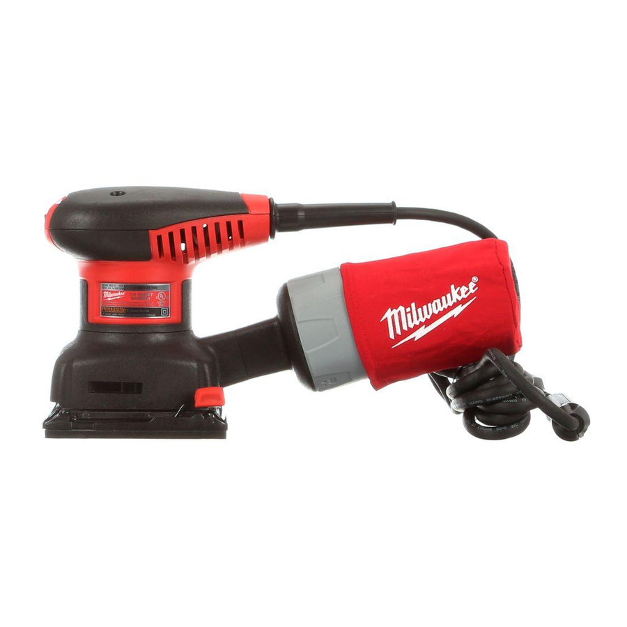 MILWAUKEE 602021 SANDER OPERATOR'S MANUAL ManualsLib