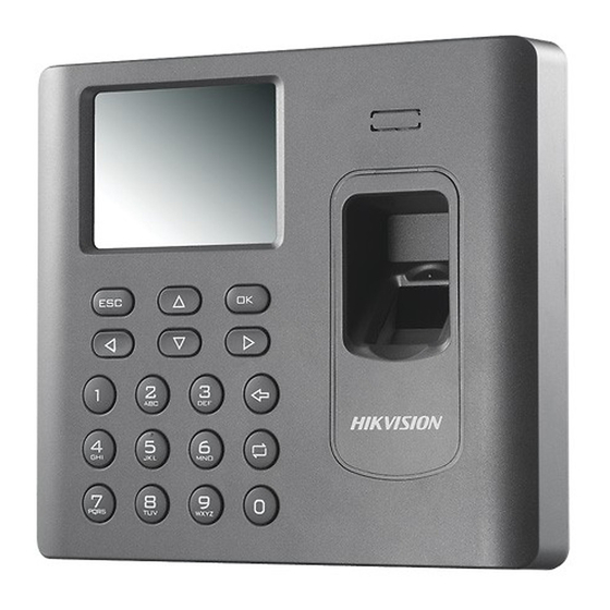 HIKVISION DS-K1A801MF TOUCH TERMINAL USER MANUAL | ManualsLib