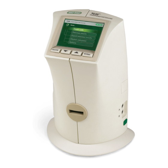 BIO RAD TC20 CASH COUNTER INSTRUCTION MANUAL ManualsLib
