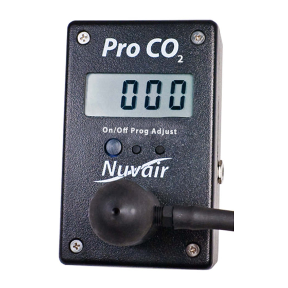 NUVAIR PRO CO2 ANALYZER OPERATION MANUAL Pdf Download ManualsLib