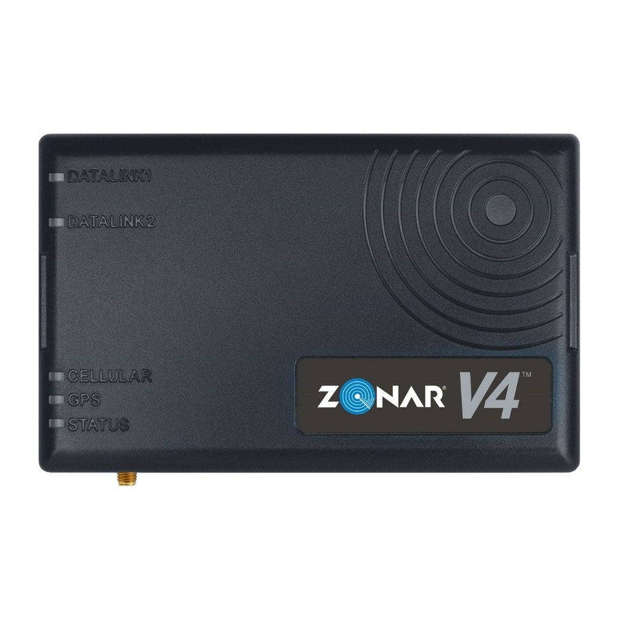 ZONAR V4 INSTALLATION & USER MANUAL Pdf Download | ManualsLib