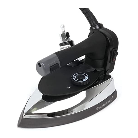 Silver Star ES-300 Gravity Feed Industrial Electric Steam Iron Set 