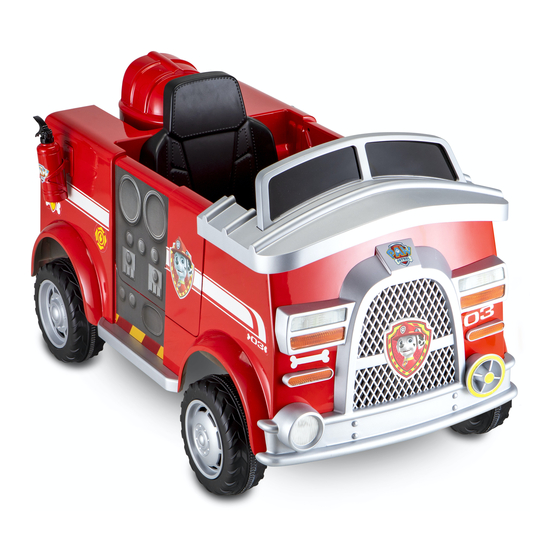 Kid trax fire truck hot sale manual