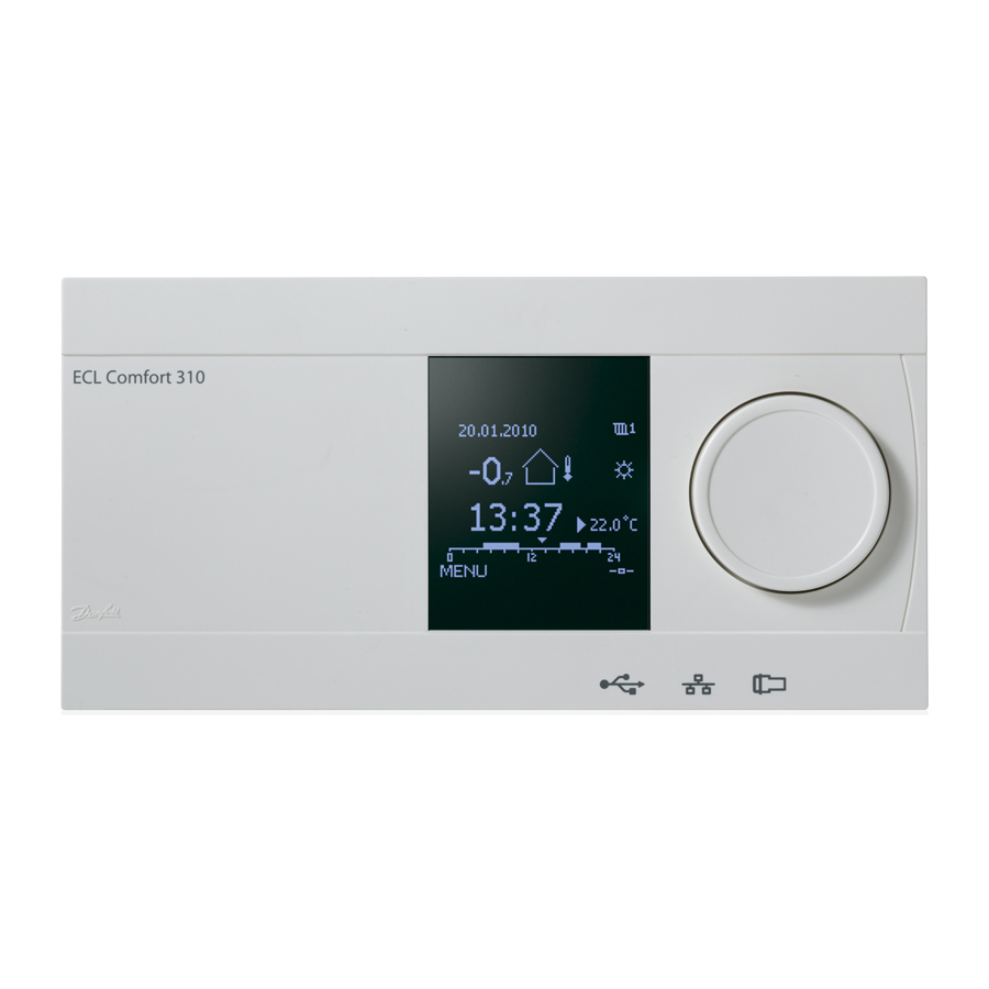 DANFOSS ECL COMFORT 310 CONTROLLER INSTALLATION MANUAL ManualsLib