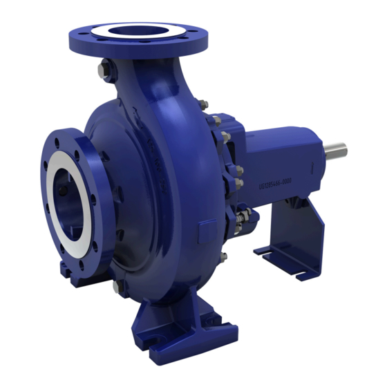 Ksb Etanorm Water Pump Installation Operating Manual Manualslib