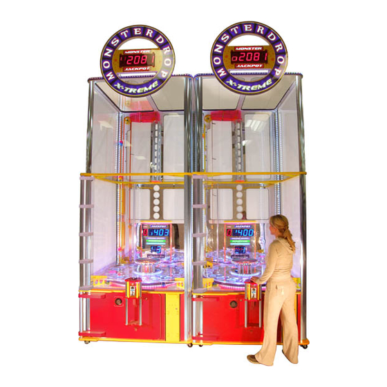 BENCHMARK GAMES MONSTER DROP XTREME ARCADE GAME MACHINE OPERATION