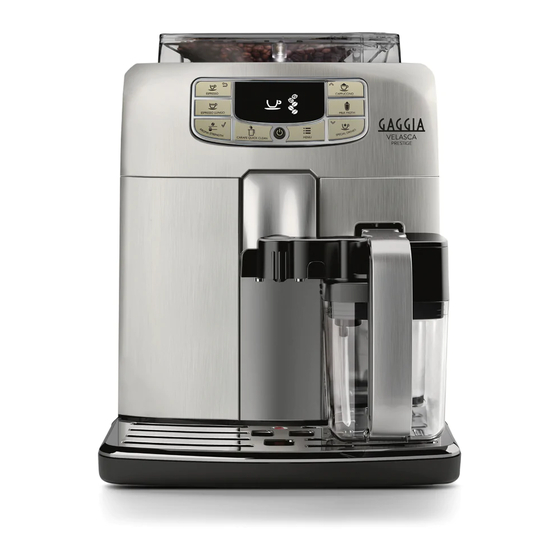 GAGGIA MILANO RI8263 COFFEE MAKER USER MANUAL | ManualsLib