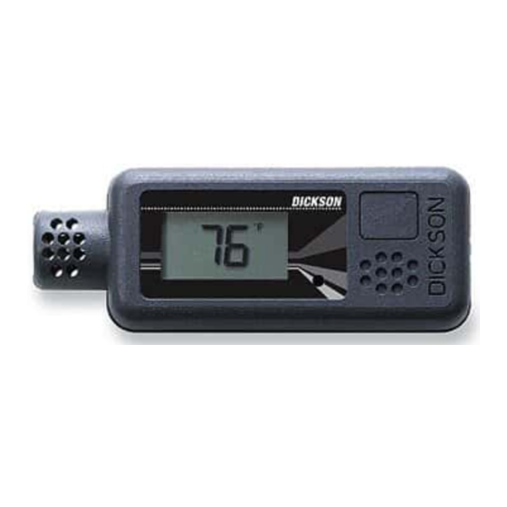 DICKSON SR200 DATA LOGGER MANUAL ManualsLib