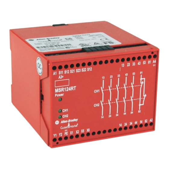 Rockwell Automation Allen-Bradley Guardmaster MSR124RT Installation Instructions