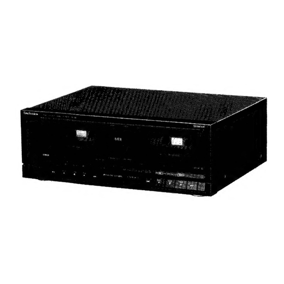 Technics RS-X933 Service Manual