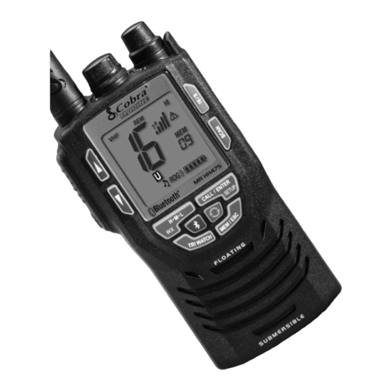 Cobra MR HH475 FLOAT BT Owner's Manual