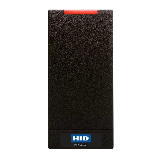 HID ICLASS R10 CARD READER INSTALLATION MANUAL ManualsLib
