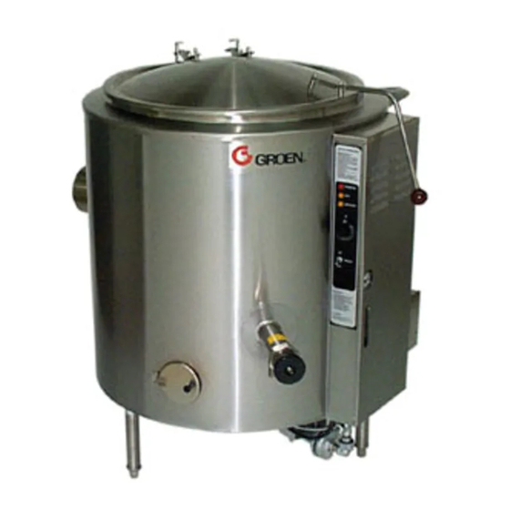 GROEN AH/1E20 KETTLE OPERATOR'S MANUAL ManualsLib