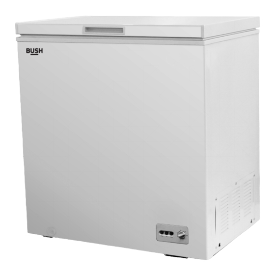 bush mecf99w chest freezer